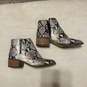 Snakeskin Ankle Boots